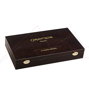 CARAN D´ACHE WOODEN BOX SET OF 84 PASTEL PENCILS