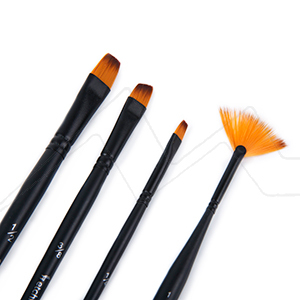 ETCHR SET OF 10 SYNTHETIC BRUSHES FOR WATERCOLOUR + BRUSH ROLL