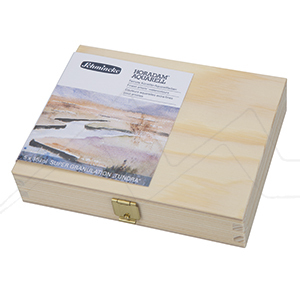 SCHMINCKE HORADAM AQUARELL WATERCOLOUR WOODEN BOX SUPER GRANULATION - TUNDRA SERIES - SET OF 5 X 15 ML