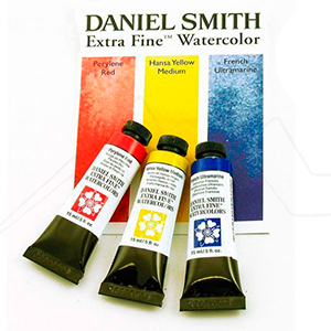 DANIEL SMITH EXTRA FINE WATERCOLOR SET PRIMARY COLORS 3 TUBES OF 15 ML