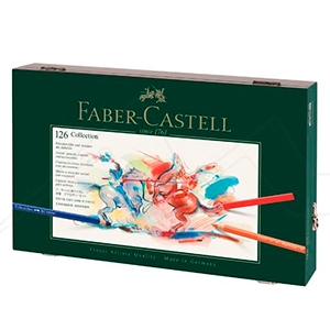 FABER-CASTELL ART & GRAPHIC COLLECTION WOODEN BOX SET OF 126 PENCILS