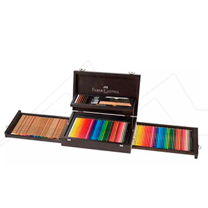 FABER-CASTELL ART & GRAPHIC COLLECTION WOODEN BOX SET OF 126 PENCILS