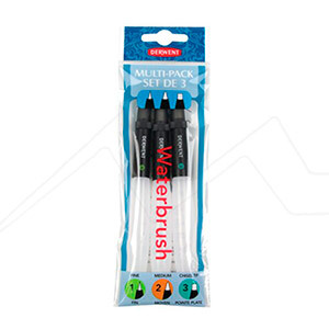 DERWENT WATERBRUSH WITH RESERVOIR MULTIPACK SET OF 3