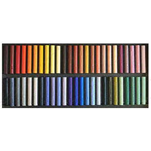 GIRAULT CARDBOARD BOX WITH 50 PASTELS CLAUDE TEXIER SELECTION