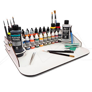 VALLEJO PAINT DISPLAY AND WORK STATION EMPTY 40 X 30 CM - PAINT STAND 26011