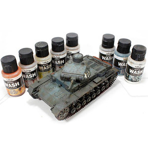 VALLEJO MODEL WASH ACRYLIC COLOURS FOR MODELS & MINIATURES