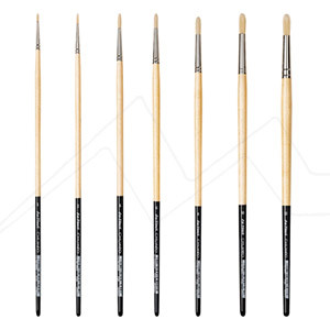 DA VINCI CHUNEO ROUND BRUSH SYNTHETIC BRISTLE LONG HANDLE FOR OIL AND ACRYLIC SERIES 7729