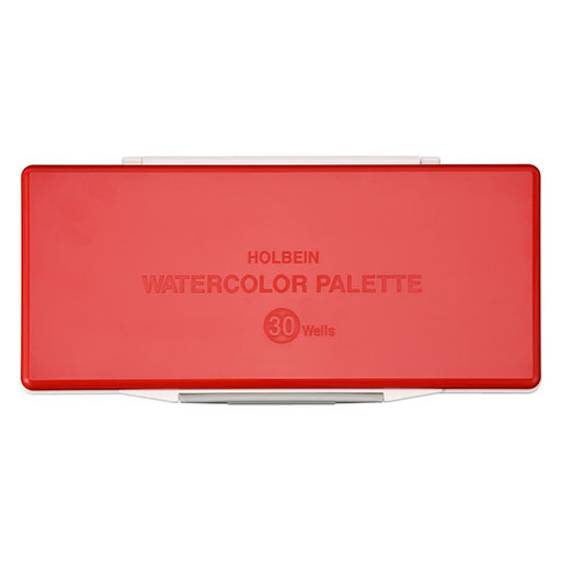 HOLBEIN EMPTY PLASTIC WATERCOLOUR PALETTE BOXES WITH DETACHABLE PANS