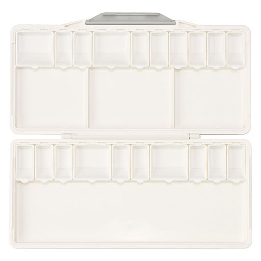 HOLBEIN SET OF BIG EMPTY PLASTIC PANS FOR HOLBEIN WATERCOLOUR PALETTE 210191 AND 210192