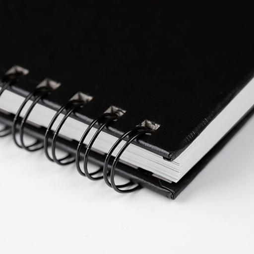 CLAIREFONTAINE GOLDLINE MICROPERFORATED SPIRAL SKETCHBOOK WHITE