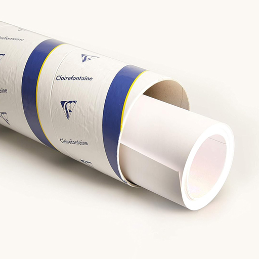 CLAIREFONTAINE PAINT ON PAPER ROLL WHITE 250 G