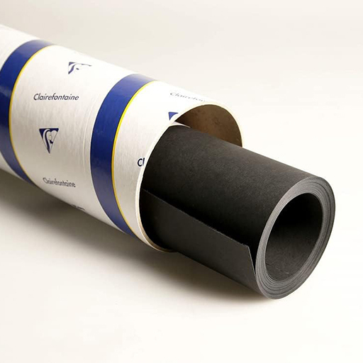 CLAIREFONTAINE PAINT ON PAPER ROLL BLACK 250 G