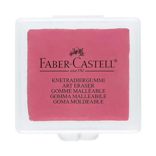 FABER-CASTELL KNEADABLE ART ERASER FOR DRAWING - ASSORTED COLOURS