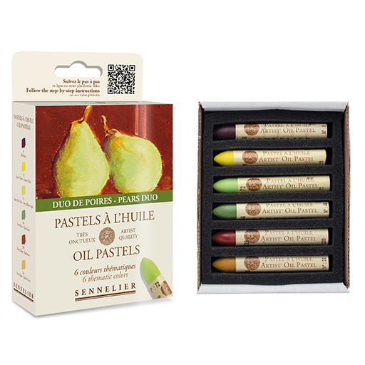 SENNELIER PASTELS A L´HUILE THEMATIC SET PEARS DUO 6 OIL PASTELS