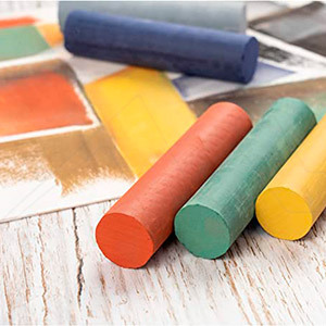 CRETACOLOR WATERSOLUBLE CHUNKY COLORED CHARCOAL STICKS
