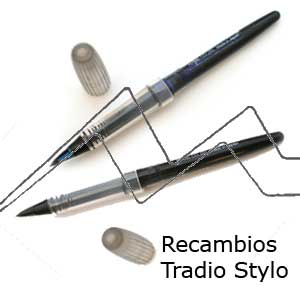 PENTEL TRADIO STYLO - PEN WITH A FLEXIBLE PLASTIC TIP