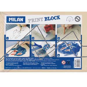 MILAN PRINT BLOCK SYNTHETIC RUBBER PLATE FOR AN INTRODUCTION TO PRINTING
