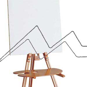 MABEF M27 FIELD EASEL - PIVOTING FOLDING & ADJUSTABLE