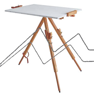 MABEF M32 FIELD EASEL - PIVOTING FOLDING & ADJUSTABLE