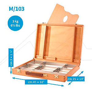 MABEF WOODEN EMPTY SKETCH BOXES