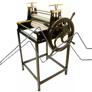 PROFESSIONAL ETCHING PRESS WITH HAND WHEEL T560 AV/150-V + ACCESSORIES & SHIPPING CHARGES ARE INCLUDED
