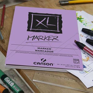 CANSON XL MARKER GLUED PAD - 70 G 100 SHEETS