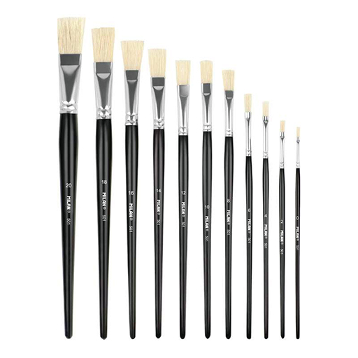 MILAN FLAT BRUSH CHUNGKING BRISTLE SHORT HANDLE SERIES 501