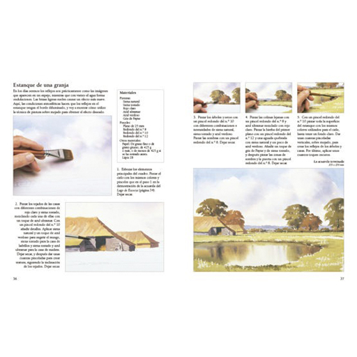 LIVRE (EN ESPAGNOL) - COMO PINTAR PAISAJES A LA ACUARELA