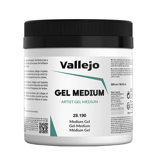 VALLEJO GEL MEDIUM 190 - PASTA RELIEVE ACRILICA VALLEJO