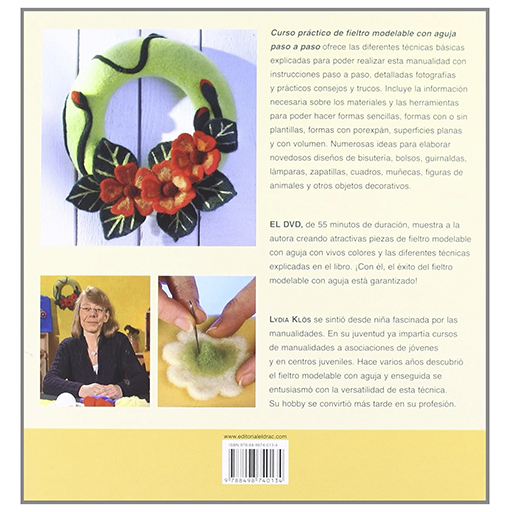 BUCH (AUF SPANISCH) + DVD - CURSO PRACTICO DE FIELTRO MODELABLE CON AGUJA PASO A PASO