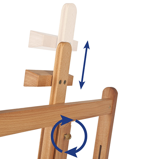 MABEF M33 CHEVALET TRANSFORMABLE EN TABLE POUR PEINTURE EN AQUARELLE PASTEL HUILE