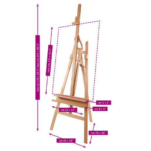 MABEF M11 CHEVALET INCLINABLE