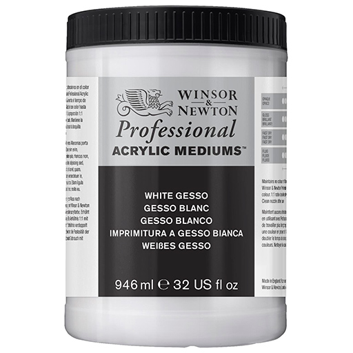WINSOR & NEWTON PROFESSIONAL GESSO BLANC ACRYLIQUE Nº 039