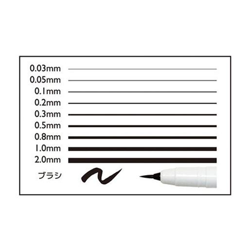 DELETER NEOPIKO LINE-3 SET 10 FEUTRES CALIBRÉS NOIRS