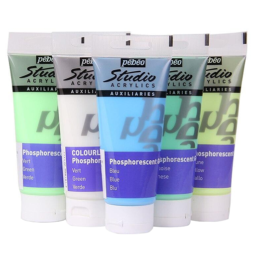 PÉBÉO STUDIO ACRYLICS GEL BRILLANT MAT OU PHOSPHORESCENT (GLOW IN THE DARK)
