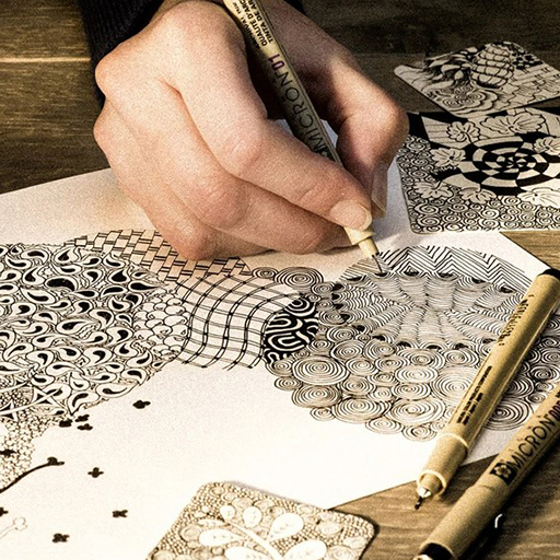 ZENTANGLE TOOL SET 6 PIÈCES
