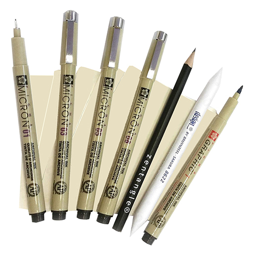 ZENTANGLE TOOL SET OF 12 PIECES