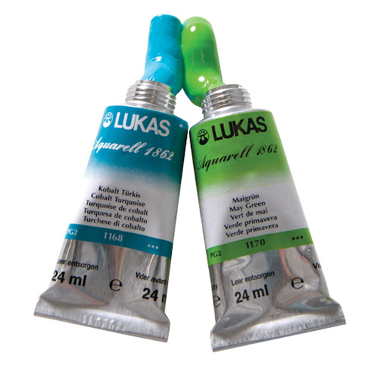 LUKAS AQUARELL 1862. ACUARELA LUKAS DE CALIDAD PROFESIONAL TUBO DE 24 ML
