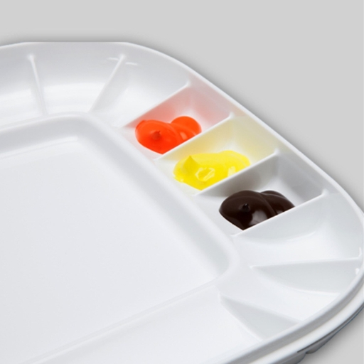 MIJELLO ARTELIER AIRTIGHT PALETTE DOUBLE POUR ACRYLIQUE ET HUILE MAP-3025 BLANCHE