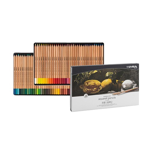 LYRA REMBRANDT AQUARELL ESTUCHE DE METAL CON 72 LÁPICES ACUARELABLES SURTIDOS