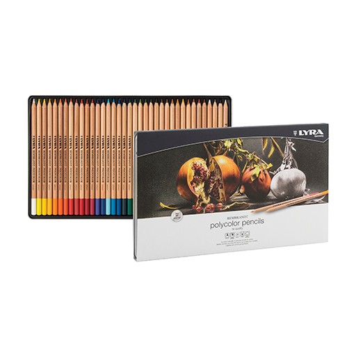LYRA REMBRANDT POLYCOLOR ESTUCHE DE METAL CON 36 LÁPICES DE COLORES SURTIDOS