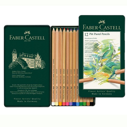 FABER-CASTELL PITT PASTEL PENCILS METAL TIN SET