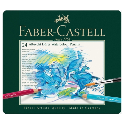 FABER-CASTELL ALBRECHT DÜRER LÁPICES ACUARELABLES EN ESTUCHE DE METAL
