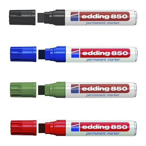 EDDING 850 MARQUEUR PERMANENT POINTE BISEAUTÉE