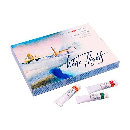 WHITE NIGHTS BOÎTE AQUARELLE 24 TUBES 10 ML