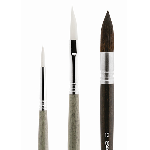 ESCODA ÉDITION SPÉCIALE JULIA BARMINOVA - SET DE PINCEAUX SÉRIE 8615 - SET 1