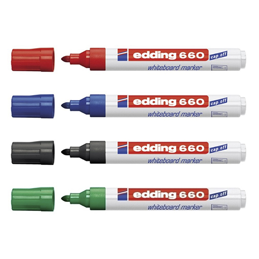 EDDING 660 ROTULADOR MARCADOR PARA PIZARRAS BLANCAS PUNTA REDONDA