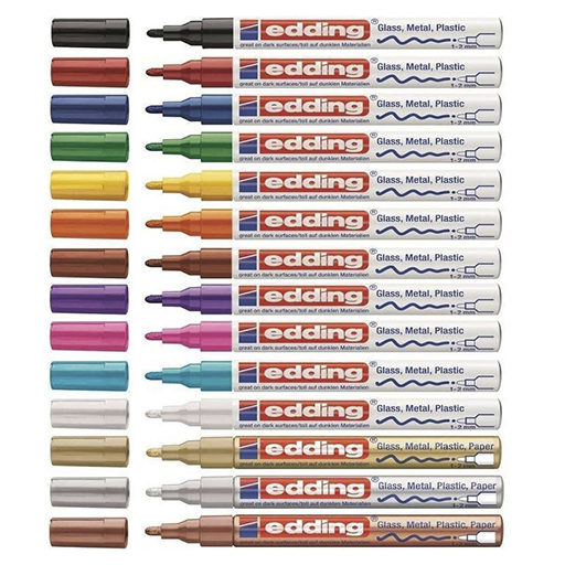 EDDING 751 OPAQUE INK PERMANENT PAINT MARKER WITH FINE ROUND NIB