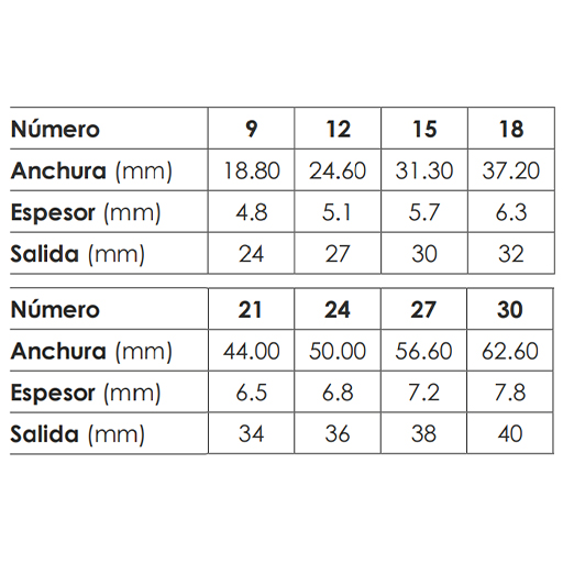 ESCODA PERLA PALETINA SALIDA CORTA TORAY BLANCA SERIE 2345