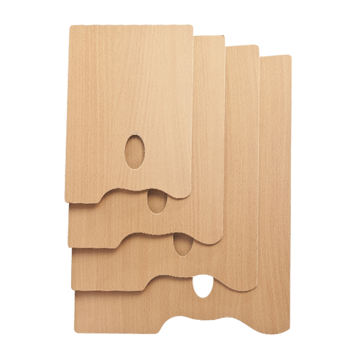 MABEF M/R PROFESSIONAL RECTANGULAR WOODEN PAINTING PALETTE